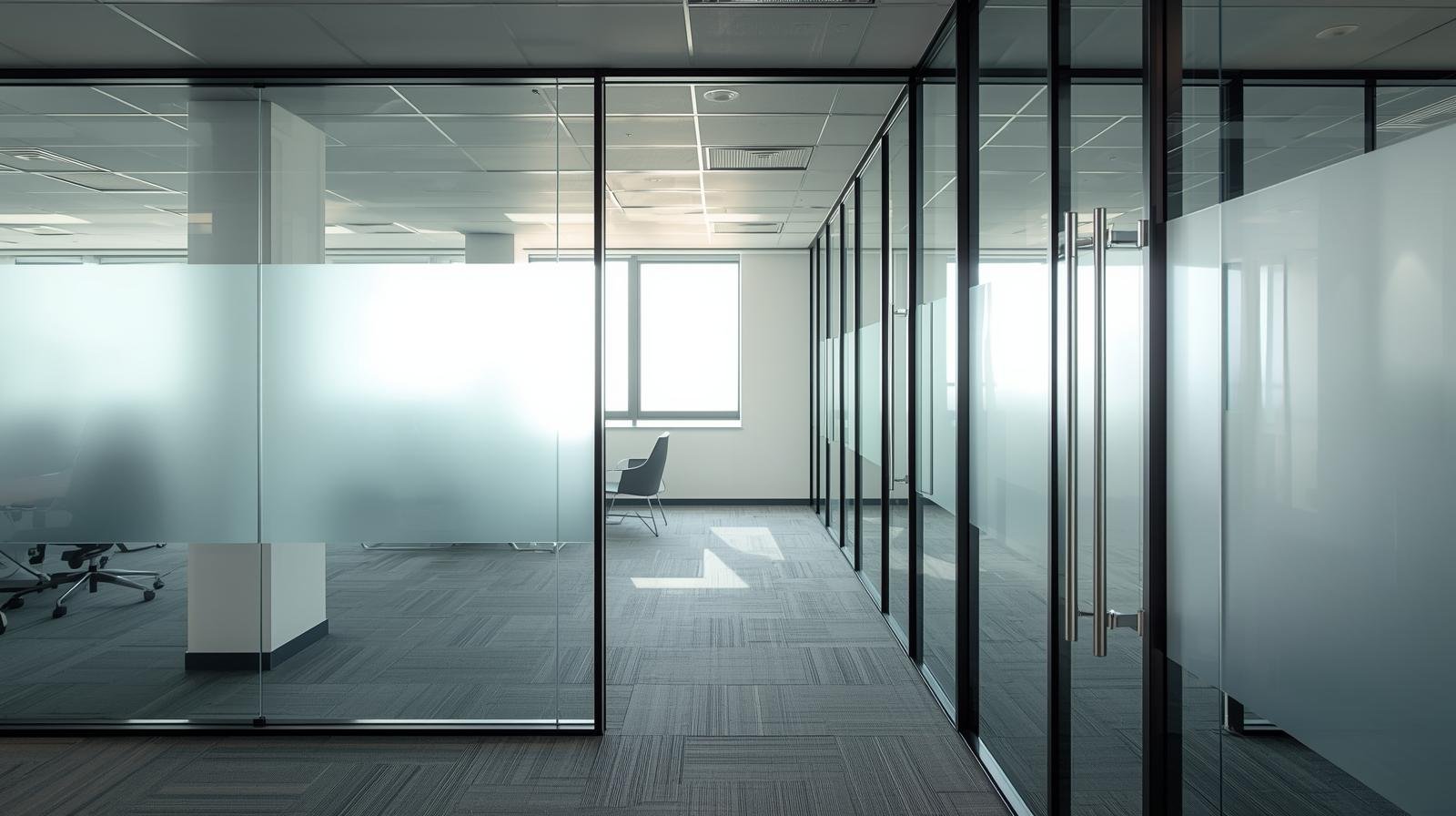 UV protection window film installed in Bangalore office