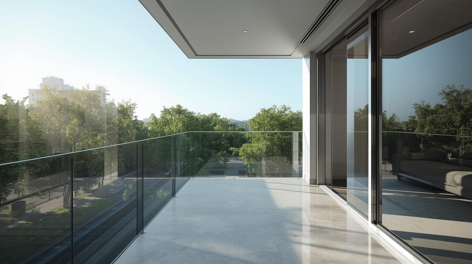 Coimbatore apartment balcony glass for window film installation