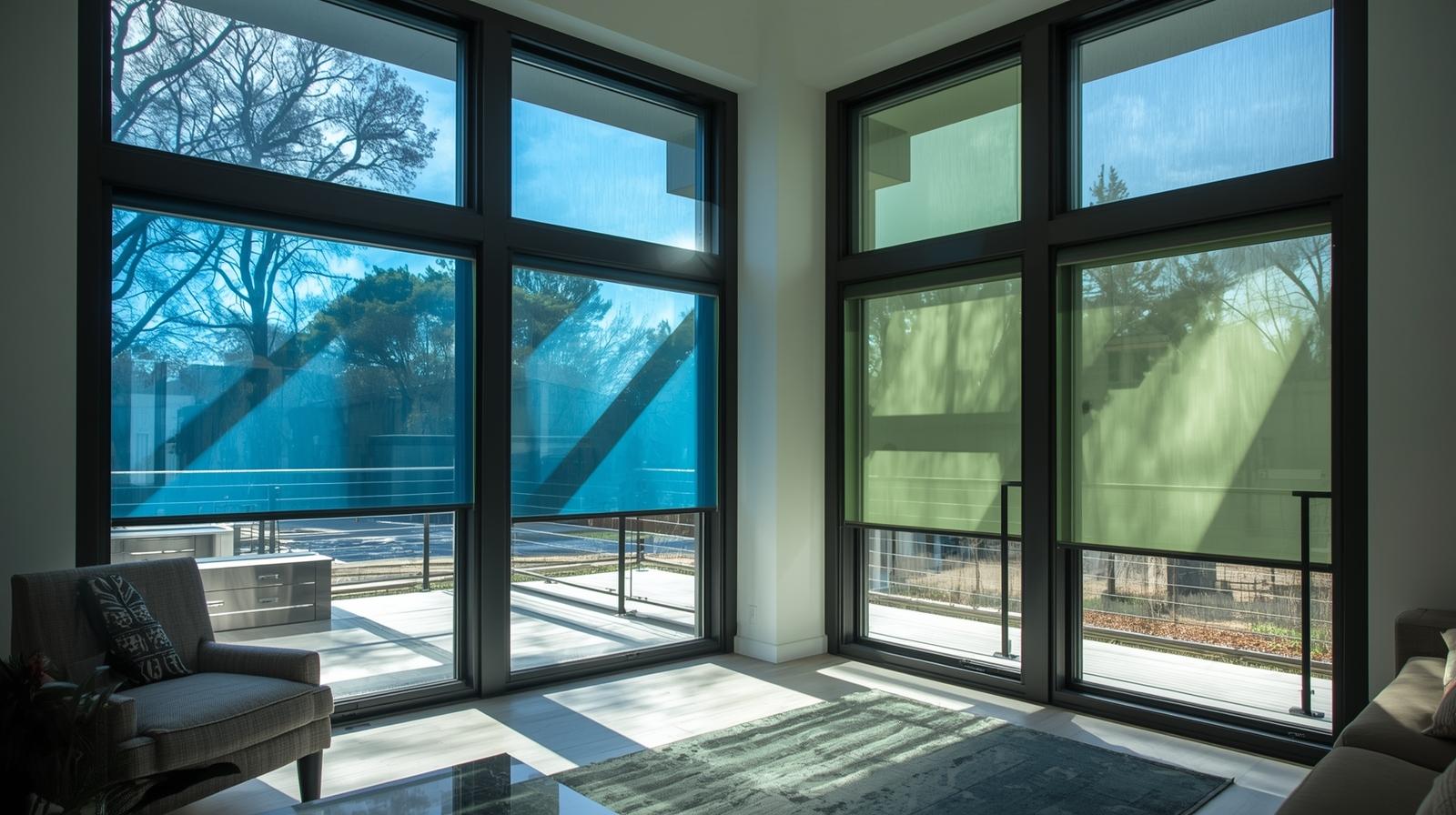 Colored window films for modern homes