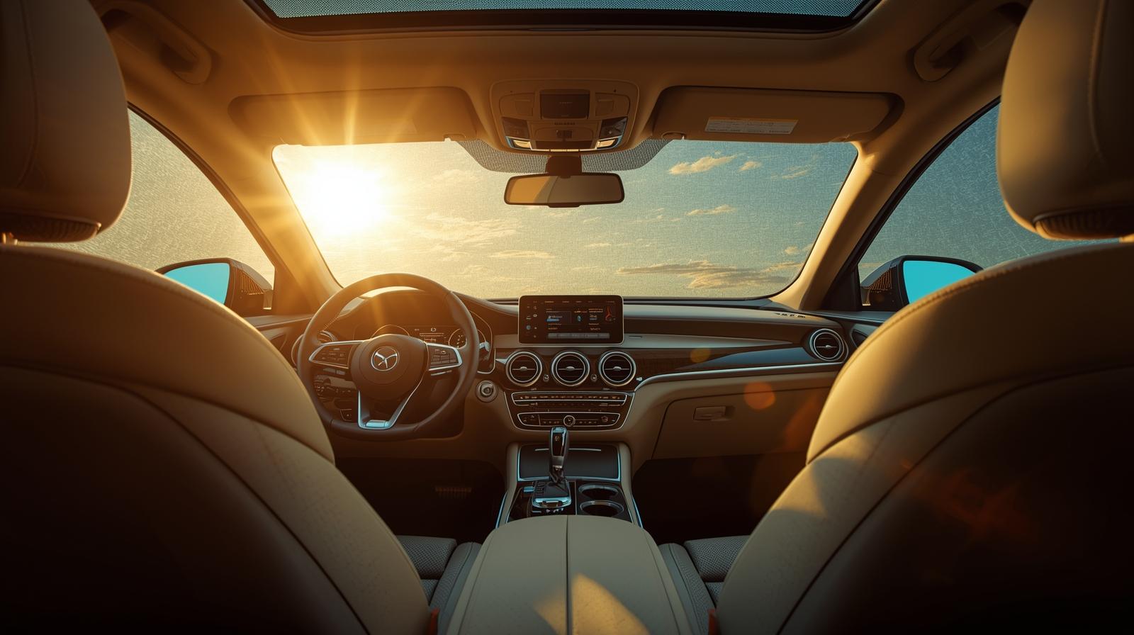 Cool cabin interior with AIR 05 dark privacy sun film