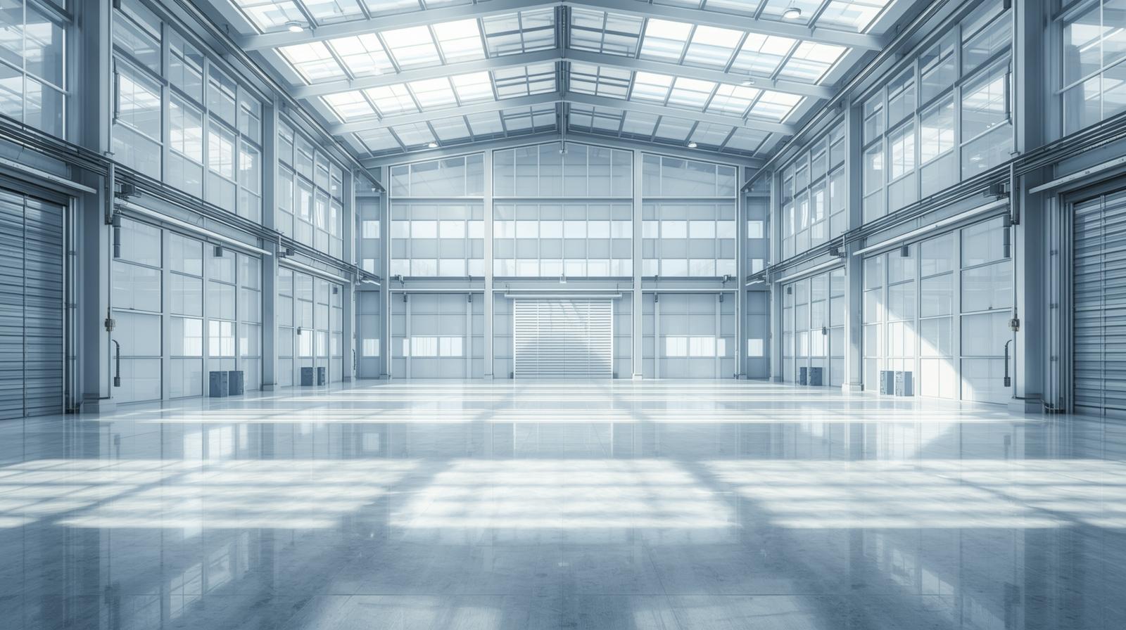 Industrial warehouse factory glass films for heat rejection and light control