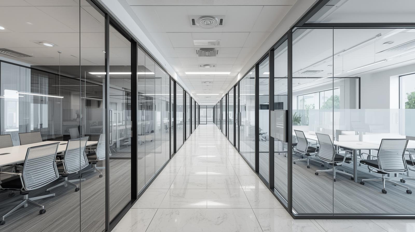 Office glass cabin with privacy film installation in Chennai or Coimbatore