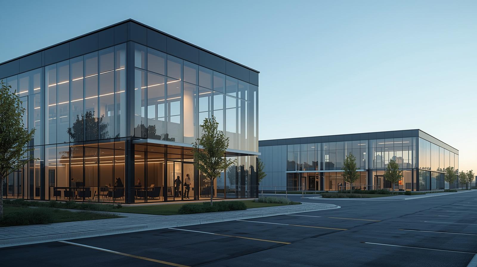 One-way vision privacy film for industrial and office glass