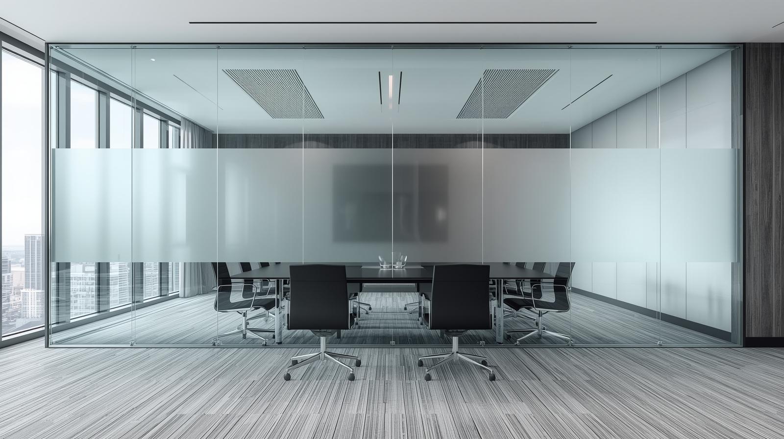 Industrial smart switchable film for corporate boardrooms - clear to opaque