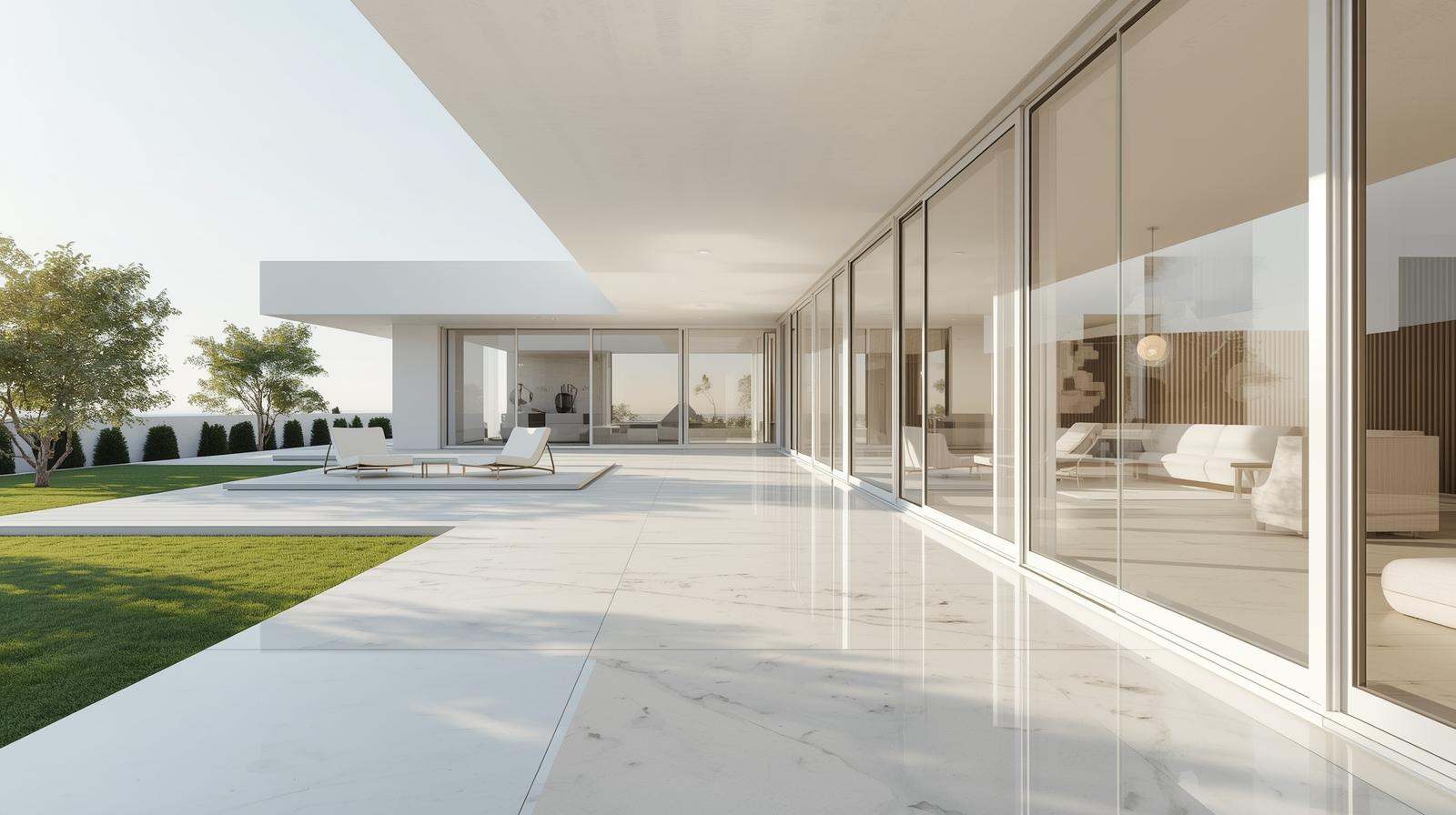 Villa glass window films for heat and UV protection with premium look